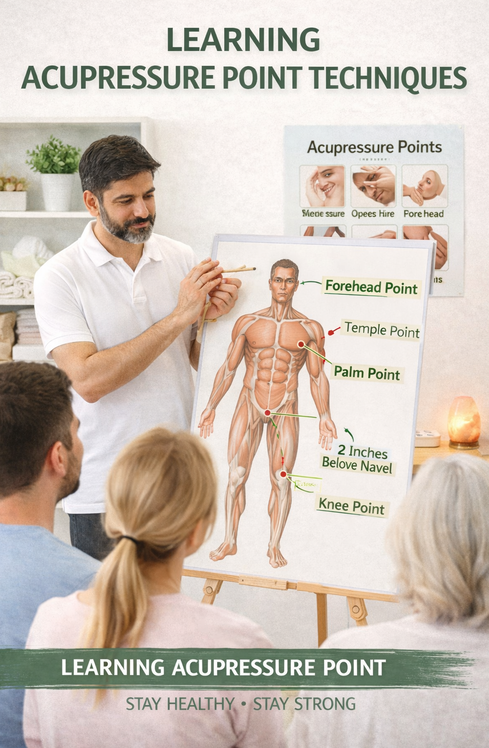 Acupressure point demonstration